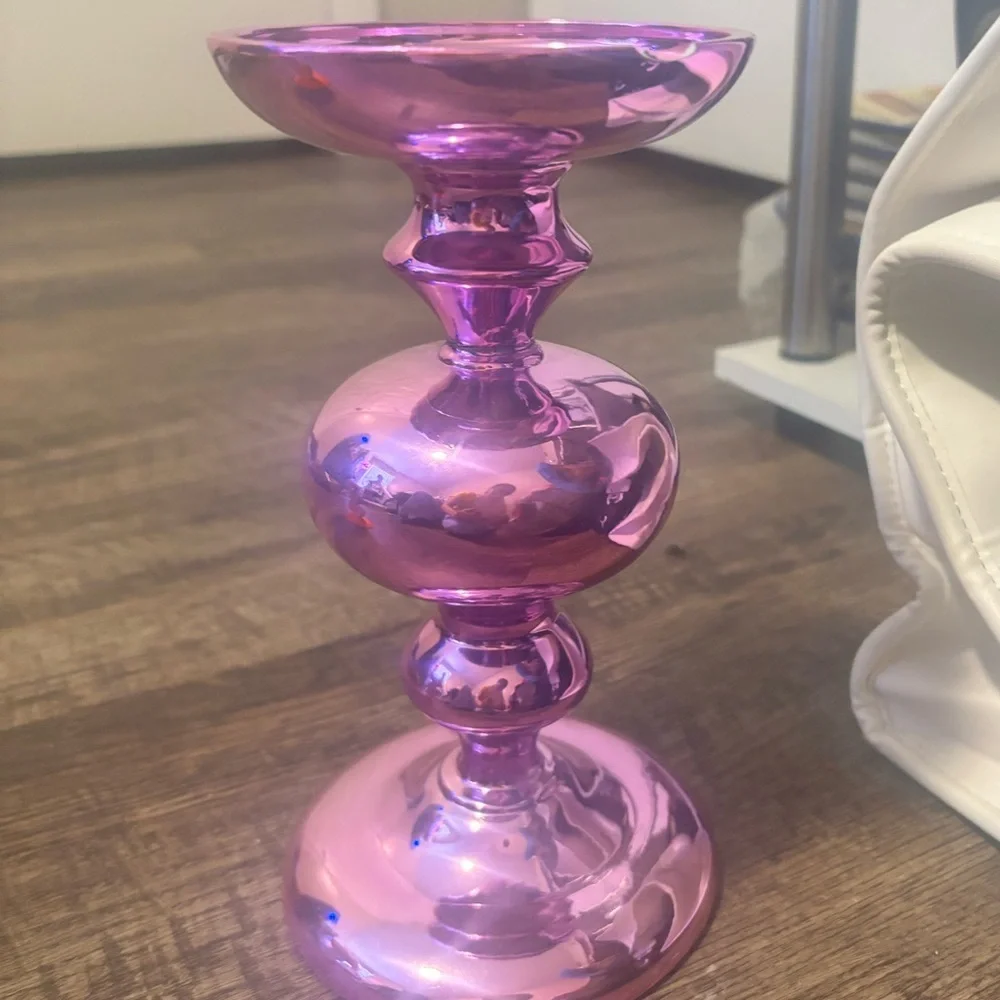 Bath & Body Works Shimmering Pink Candle Holder